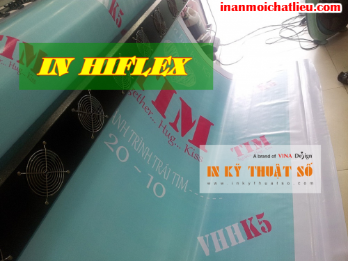 In phông nền quảng cáo với bạt hiflex tại Công ty TNHH In Kỹ Thuật Số - Digital Printing