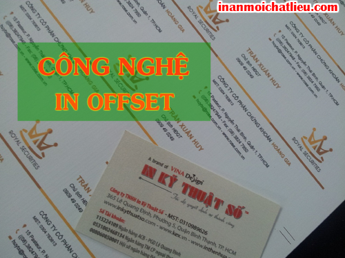 Công nghệ in offset cho in name card, danh thiếp, card visit